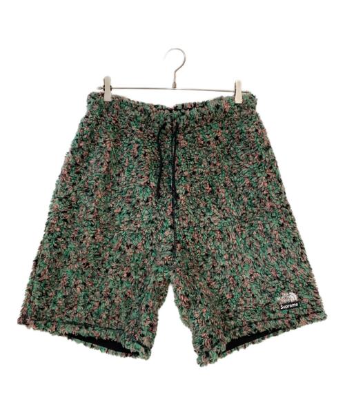 THE NORTH FACE（ザ ノース フェイス）THE NORTH FACE (ザ ノース フェイス) SUPREME (シュプリーム) High Pile Fleece Short グリーン サイズ:Mの古着・服飾アイテム