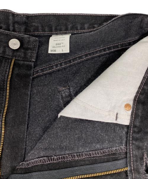 LEVI'S（リーバイス）LEVI'S (リーバイス) 550 RELAXED FIT BLACK DENIM SHORTS ブラック サイズ: W36の古着・服飾アイテム