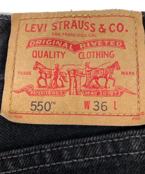 LEVI'S（リーバイス）LEVI'S (リーバイス) 550 RELAXED FIT BLACK DENIM SHORTS ブラック サイズ: W36の古着・服飾アイテム