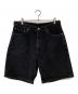 LEVI'S（リーバイス）の古着「550 RELAXED FIT BLACK DENIM SHORTS」｜ブラック