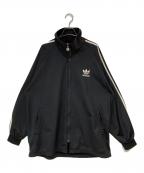 adidasアディダス）の古着「トラックジャケット」｜ブラック