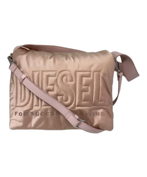 DIESEL（ディーゼル）DIESEL (ディーゼル) ロゴ 2WAY ナイロンショルダ-バッグ ピンクの古着・服飾アイテム