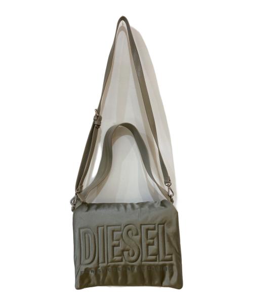 DIESEL（ディーゼル）DIESEL (ディーゼル) ロゴ 2WAY ナイロンショルダーバッグ グリーンの古着・服飾アイテム