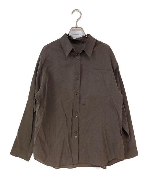 JOURNAL STANDARD（ジャーナルスタンダード）JOURNAL STANDARD (ジャーナルスタンダード) キュプラヴィンテージローンシャツ ブラウン サイズ:Freeの古着・服飾アイテム