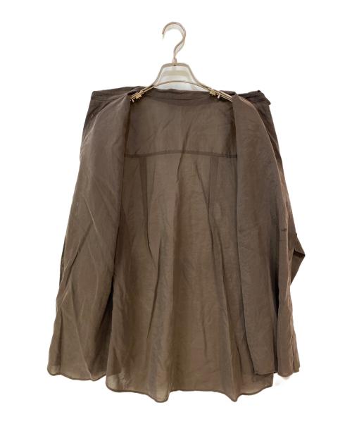 JOURNAL STANDARD（ジャーナルスタンダード）JOURNAL STANDARD (ジャーナルスタンダード) キュプラヴィンテージローンシャツ ブラウン サイズ:Freeの古着・服飾アイテム