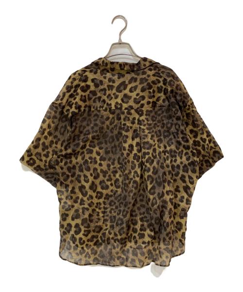 journal standard luxe（ジャーナルスタンダード ラックス）journal standard luxe (ジャーナルスタンダード ラックス) レオパローンオープンシャツ ブラウン サイズ:Freeの古着・服飾アイテム