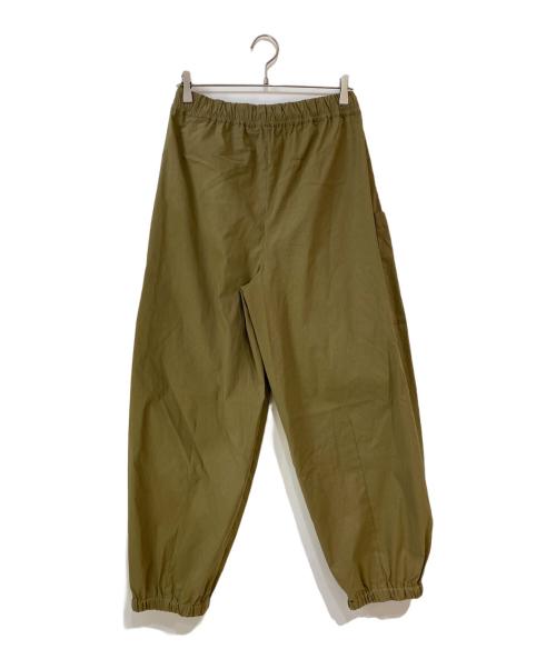 PLST（プラステ）PLST (プラステ) ハイストレッチリネンイージーパラシュートパンツ オリーブ サイズ:Lの古着・服飾アイテム
