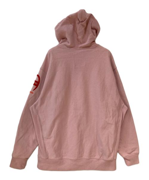 Champion（チャンピオン）Champion (チャンピオン) KITH (キス) LOGO HOODIE ピンク サイズ:Lの古着・服飾アイテム