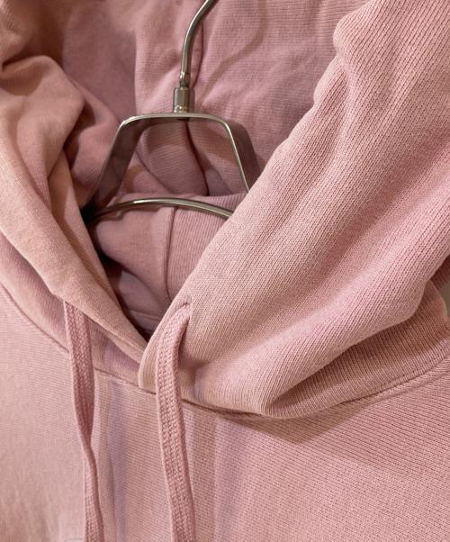 Champion（チャンピオン）Champion (チャンピオン) KITH (キス) LOGO HOODIE ピンク サイズ:Lの古着・服飾アイテム