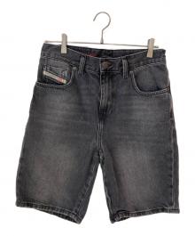 DIESEL（ディーゼル）の古着「D-STRUKT-SHORT デニムパンツ」｜ブラック