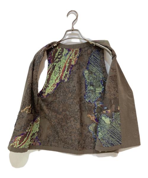 HaaT（ハート）HaaT (ハート) 総柄ベスト ブラウン サイズ:2の古着・服飾アイテム