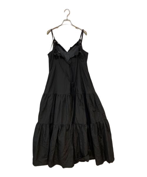 sahara（サハラ）sahara (サハラ) Eyelet Tiered Dress/アイレットティアードワンピース ブラック サイズ:Freeの古着・服飾アイテム