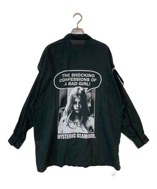 Hysteric Glamour（ヒステリックグラマー）Hysteric Glamour (ヒステリックグラマー) 25SS SHOCKING BAD GIRL シャツ ブラック サイズ:Free 未使用品の古着・服飾アイテム