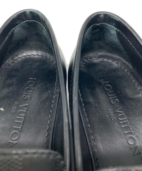 LOUIS VUITTON（ルイ ヴィトン）LOUIS VUITTON (ルイ ヴィトン) ダミエ コインローファー ブラック サイズ:7.5の古着・服飾アイテム