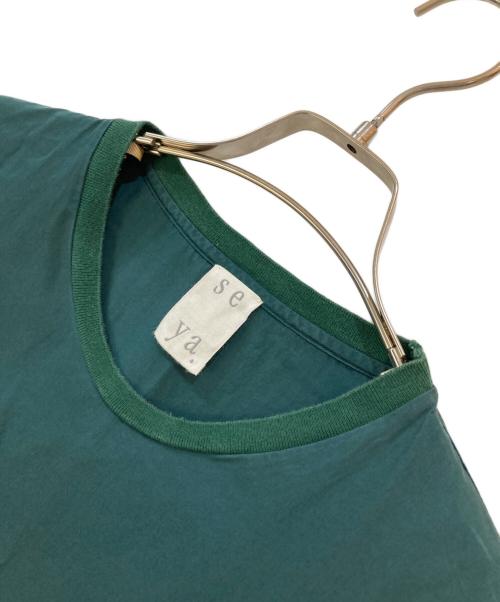 seya.（セヤ）seya. (セヤ) SUPER A MARKET (スーパーエーマーケット) 【別注】ハーフスリーブワンピース グリーン サイズ:Mの古着・服飾アイテム
