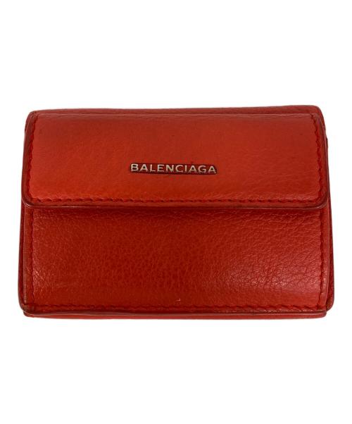 BALENCIAGA（バレンシアガ）BALENCIAGA (バレンシアガ) エッセンシャル ミニウォレット レッドの古着・服飾アイテム