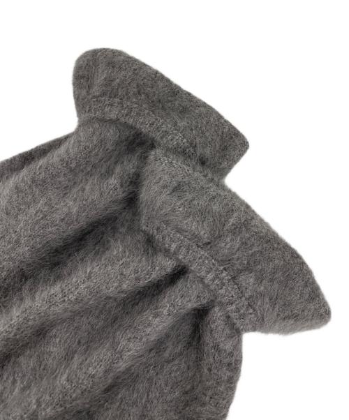 SHENERY（シーナリー）SHENERY (シーナリー) ファーカシミヤキーネックニット グレー サイズ: Free 未使用品の古着・服飾アイテム