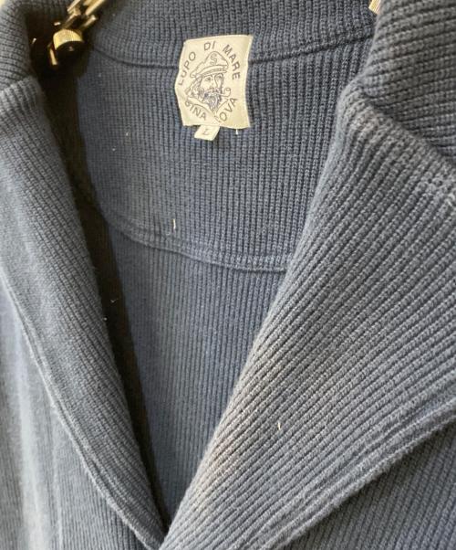 sinacova（シナコバ）sinacova (シナコバ) ワッペン刺繍ショールカラーカーディガン ネイビー サイズ:Lの古着・服飾アイテム