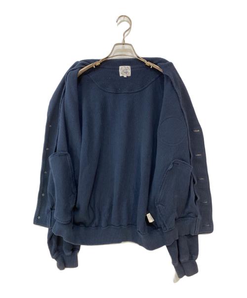 sinacova（シナコバ）sinacova (シナコバ) ワッペン刺繍ショールカラーカーディガン ネイビー サイズ:Lの古着・服飾アイテム