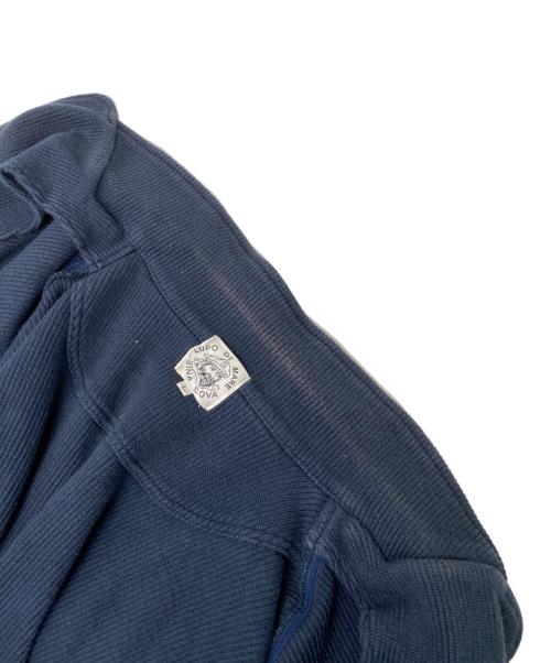 sinacova（シナコバ）sinacova (シナコバ) ワッペン刺繍ショールカラーカーディガン ネイビー サイズ:Lの古着・服飾アイテム