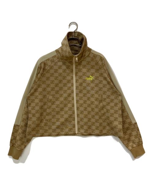 PUMA（プーマ）PUMA (プーマ) CORE HERITAGE モノグラム トラック ジャケット ベージュ サイズ:Mの古着・服飾アイテム
