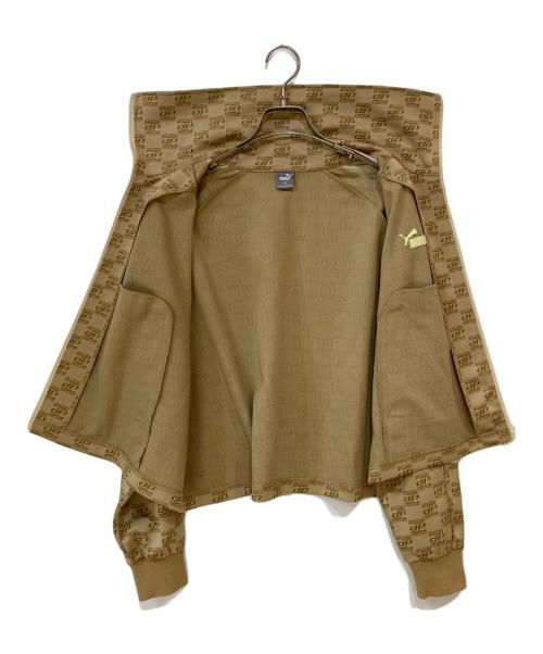 PUMA（プーマ）PUMA (プーマ) CORE HERITAGE モノグラム トラック ジャケット ベージュ サイズ:Mの古着・服飾アイテム