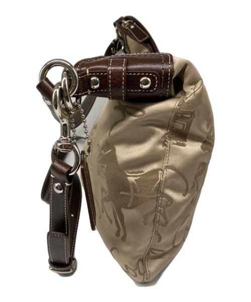 COACH（コーチ）COACH (コーチ) ホースアンドキャリッジホーボー ショルダーバッグ ベージュの古着・服飾アイテム