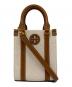 TORY BURCH（トリーバーチ）の古着「Break Canvas ブレイクキャンバス 2WAYショルダーバッグ」｜ブラウン