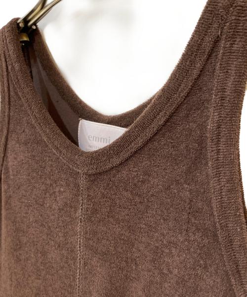 emmi PLAX（エミ）emmi PLAX (エミ) PlaX パイルアメスリワンピース ブラウンの古着・服飾アイテム