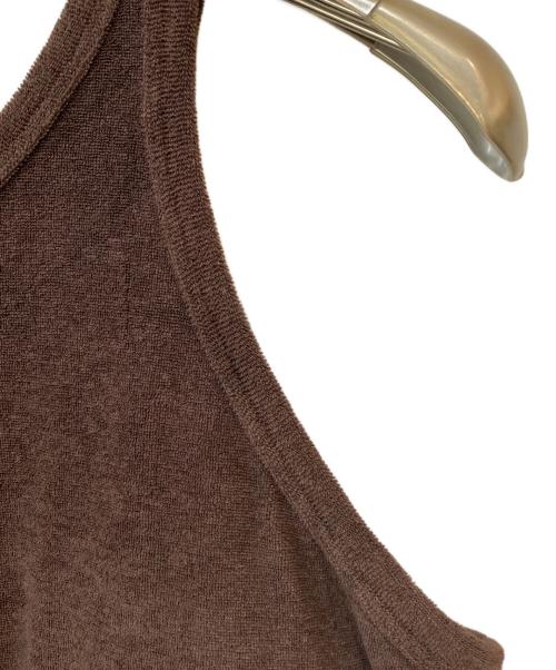 emmi PLAX（エミ）emmi PLAX (エミ) PlaX パイルアメスリワンピース ブラウンの古着・服飾アイテム