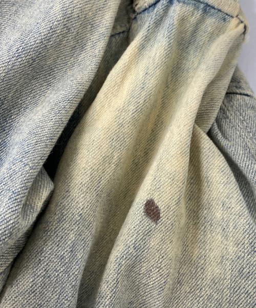 POLO RALPH LAUREN（ポロ・ラルフローレン）POLO RALPH LAUREN (ポロ・ラルフローレン) Loose Denim Safari Jacket ダメージ加工デニムサファリジャケット インディゴ サイズ:Lの古着・服飾アイテム