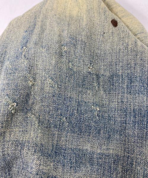 POLO RALPH LAUREN（ポロ・ラルフローレン）POLO RALPH LAUREN (ポロ・ラルフローレン) Loose Denim Safari Jacket ダメージ加工デニムサファリジャケット インディゴ サイズ:Lの古着・服飾アイテム