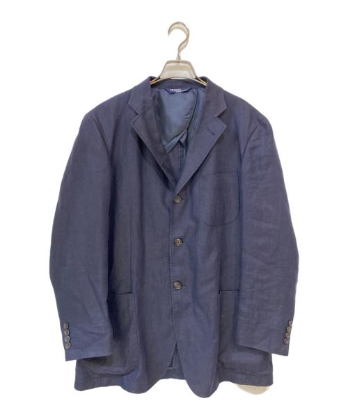 POLO RALPH LAUREN（ポロ・ラルフローレン）POLO RALPH LAUREN (ポロ・ラルフローレン) リネン3Bテーラードジャケット ネイビー サイズ:Lの古着・服飾アイテム