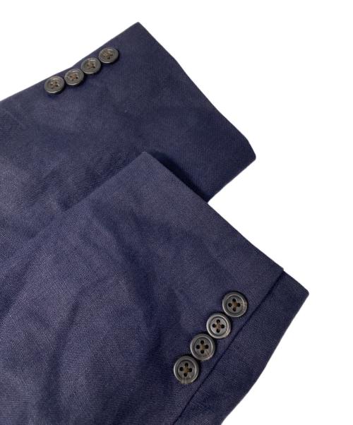 POLO RALPH LAUREN（ポロ・ラルフローレン）POLO RALPH LAUREN (ポロ・ラルフローレン) リネン3Bテーラードジャケット ネイビー サイズ:Lの古着・服飾アイテム