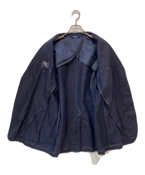 POLO RALPH LAUREN（ポロ・ラルフローレン）POLO RALPH LAUREN (ポロ・ラルフローレン) リネン3Bテーラードジャケット ネイビー サイズ:Lの古着・服飾アイテム