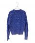 POLO RALPH LAUREN (ポロ・ラルフローレン) ウオッシュ加工 アランケーブルPロゴニット ブルー サイズ:S：8000円