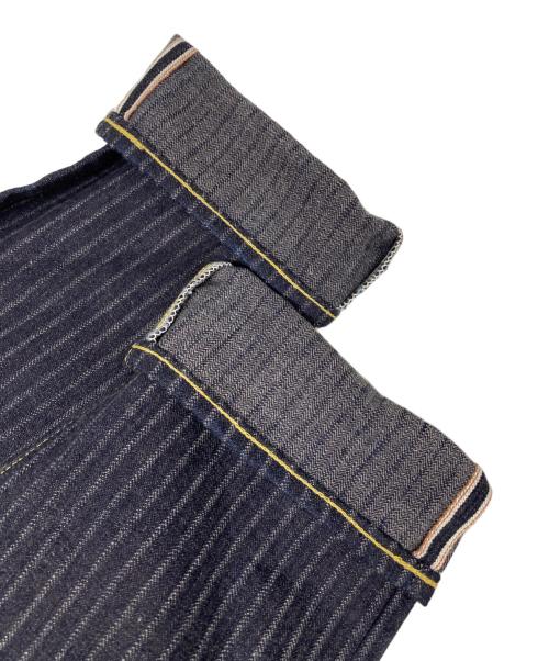 graphzero（グラフゼロ）graphzero (グラフゼロ) チョークストライプ デニムパンツ インディゴ サイズ:71cm (W28)の古着・服飾アイテム
