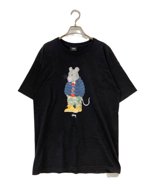 stussy（ステューシー）stussy (ステューシー) THUG RAT TEE ブラック サイズ:Lの古着・服飾アイテム