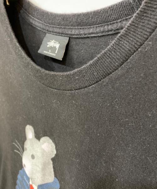 stussy（ステューシー）stussy (ステューシー) THUG RAT TEE ブラック サイズ:Lの古着・服飾アイテム