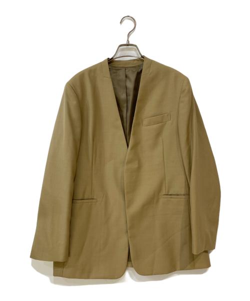 BEAUTY&YOUTH UNITED ARROWS（ビューティーアンドユースユナイテッドアローズ）BEAUTY&YOUTH UNITED ARROWS (ビューティーアンドユースユナイテッドアローズ) ノーカラージャケット ブラウン サイズ:Mの古着・服飾アイテム