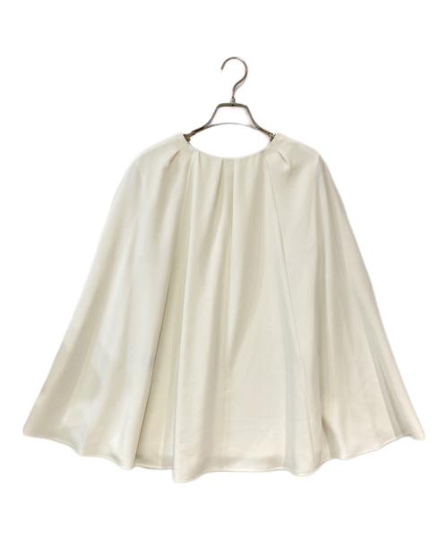 CADUNE（カデュネ）CADUNE (カデュネ) 2WAYスカラップケープブラウス アイボリー サイズ:36の古着・服飾アイテム