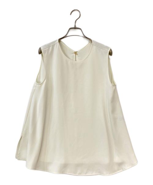 CADUNE（カデュネ）CADUNE (カデュネ) 2WAYスカラップケープブラウス アイボリー サイズ:36の古着・服飾アイテム