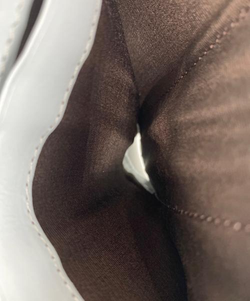 russet（ラシット）russet (ラシット) レザーベルトハーフウォレット グレー×ブルーの古着・服飾アイテム