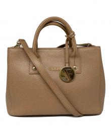 FURLA（フルラ）の古着「リンダミニ ハンドバッグ」｜ベージュ