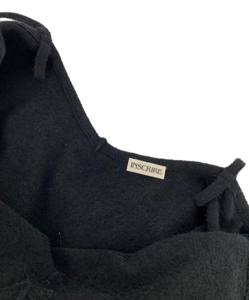 INSCRIRE（アンスクリア）INSCRIRE (アンスクリア) ノースリーブワンピース ブラック サイズ:36の古着・服飾アイテム