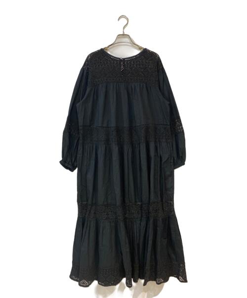Spick and Span（スピック＆スパン）Spick and Span (スピック＆スパン) HYUレースギャザーワンピース ブラック サイズ: Freeの古着・服飾アイテム
