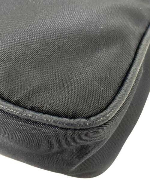 PRADA（プラダ）PRADA (プラダ) TESSUTO＋SAFFIAN チェーンショルダーバッグ ネイビーの古着・服飾アイテム
