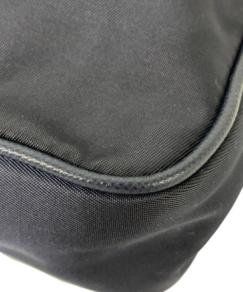 PRADA（プラダ）PRADA (プラダ) TESSUTO＋SAFFIAN チェーンショルダーバッグ ネイビーの古着・服飾アイテム