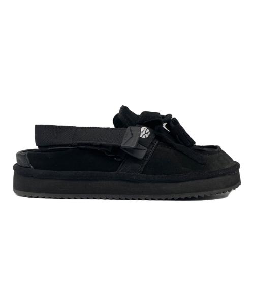 shaka（シャカ）shaka (シャカ) MOC MULE TASSEL SUEDE サンダル ブラック サイズ:25cmの古着・服飾アイテム