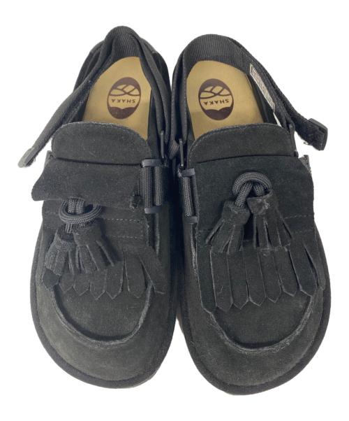 shaka（シャカ）shaka (シャカ) MOC MULE TASSEL SUEDE サンダル ブラック サイズ:25cmの古着・服飾アイテム